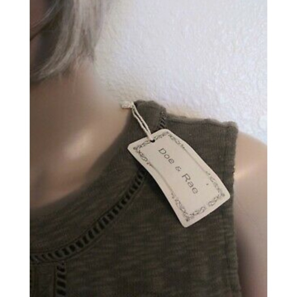 Doe & Rae Tank Top Sz Large - Picture 5 of 6